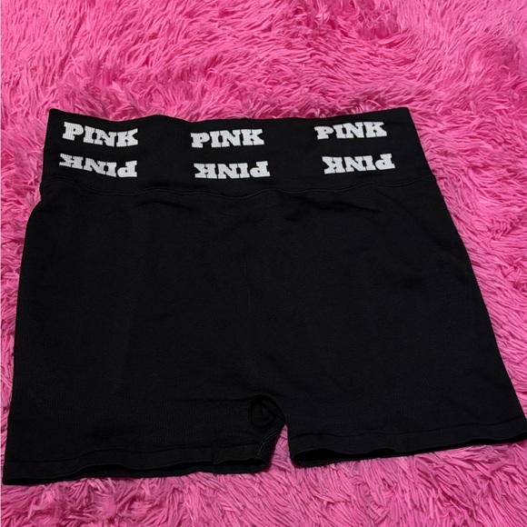 PINK 3" Seamless Soft Black Bike Shorts Women Size XL - Picture 4 of 8